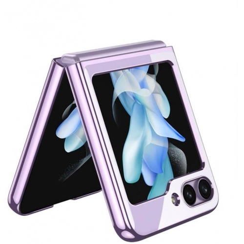 Samsung Galaxy Z Flip 5 Kılıf Zore Kıpta Lensli Kapak - Siyah