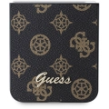 Samsung Galaxy Z Flip 6 Kılıf Guess Orjinal Lisanslı Peony Script Kapak - Siyah