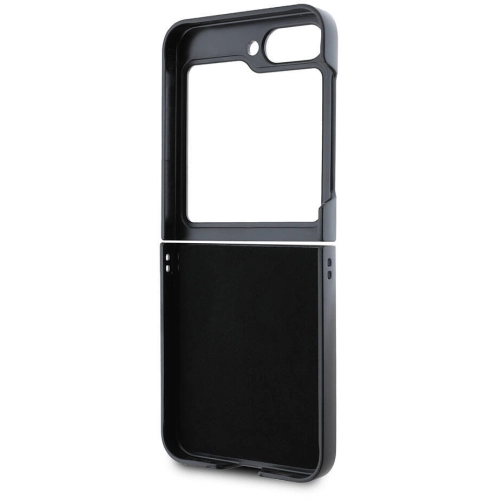 Samsung Galaxy Z Flip 6 Kılıf Guess Orjinal Lisanslı Peony Script Kapak - Siyah