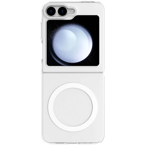 Samsung Galaxy Z Flip 6 Kılıf Magsafe Şarj Özellikli Şeffaf Youngkit Crystal Shield Serisi Kapak - Şeffaf