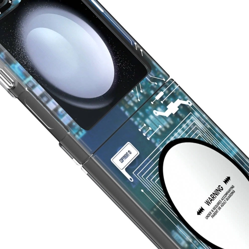 Samsung Galaxy Z Flip 6 Kılıf Magsafe Şarj Özellikli YoungKit Technology Serisi Kapak - Siyah