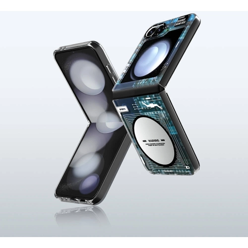 Samsung Galaxy Z Flip 6 Kılıf Magsafe Şarj Özellikli YoungKit Technology Serisi Kapak - Siyah