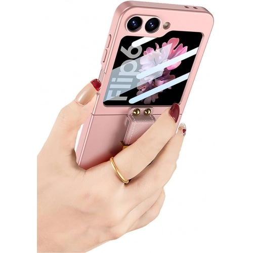 Galaxy Z Flip 6 Kılıf Zore Z Harfli Yüzüklü Kıpta Kapak - Siyah