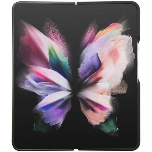 Galaxy Z Fold 5 Kılıf AMG Magsafe Şarj Özellikli Büyük Logo Dizayn Orjinal Lisanslı Kapak - Siyah