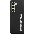 Samsung Galaxy Z Fold 5 Kılıf AMG Magsafe Şarj Özellikli Büyük Logo Dizayn Orjinal Lisanslı Kapak - Siyah
