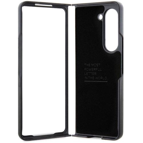 Samsung Galaxy Z Fold 5 Kılıf BMW Orjinal Lisanslı M Logolu PU Karbon Kapak - Siyah