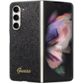 Galaxy Z Fold 5 Kılıf Guess Orjinal Lisanslı Yazı Logolu Glitter Script Kapak - Gold
