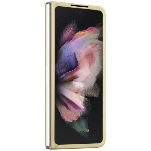 Galaxy Z Fold 5 Kılıf Guess Orjinal Lisanslı Yazı Logolu Glitter Script Kapak - Gold