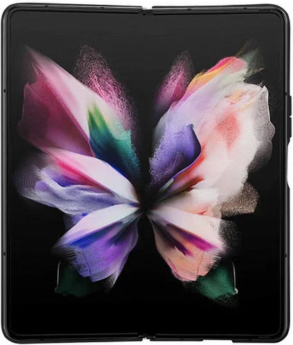 Galaxy Z Fold 5 Kılıf Guess Orjinal Lisanslı Yazı Logolu Glitter Script Kapak - Siyah