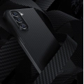 Galaxy Z Fold 5 Kılıf Magsafe Özellikli Karbon Fiber Benks Essential 600D Kevlar Kapak - Siyah