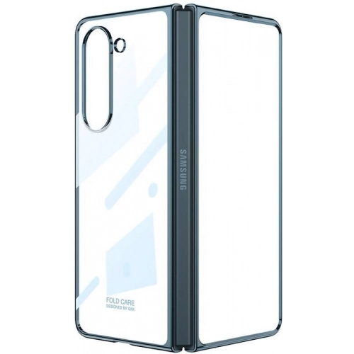 Galaxy Z Fold 5 Kılıf Zore Full Camlı Kıpta Kapak - Şeffaf