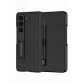 Galaxy Z Fold 5 Kılıf Zore Kalem Bölmeli Droga Kapak - Siyah