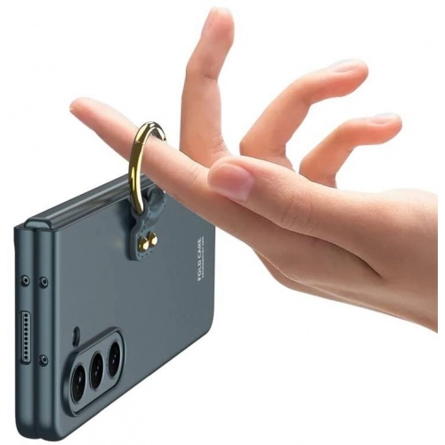 Galaxy Z Fold 5 Kılıf Zore Kıpta Yüzüklü Flip Sert Kapak