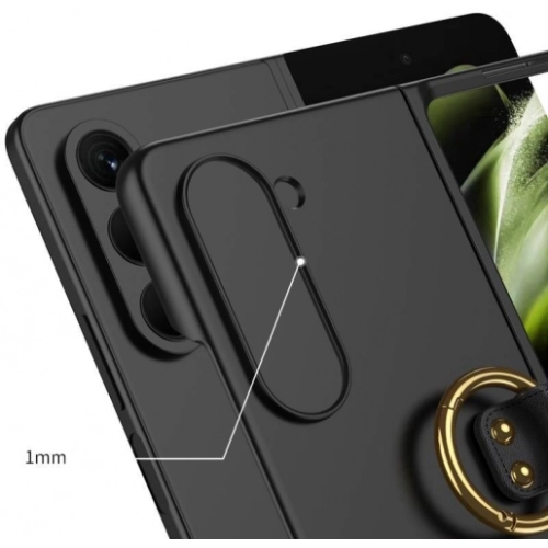 Galaxy Z Fold 5 Kılıf Zore Kıpta Yüzüklü Flip Sert Kapak