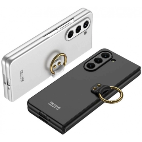 Galaxy Z Fold 5 Kılıf Zore Kıpta Yüzüklü Flip Sert Kapak