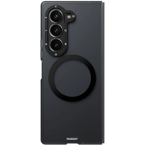 Samsung Galaxy Z Fold 6 Kılıf Magsafe Şarj Özellikli Youngkit Hidden Sand Serisi Kapak - Siyah