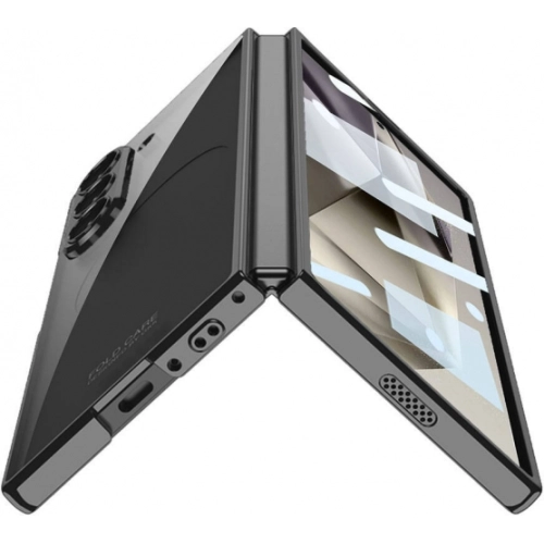 Galaxy Z Fold 6 Kılıf Zore Full Camlı Kıpta Kapak - Şeffaf