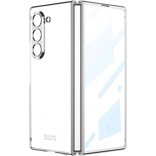 Galaxy Z Fold 6 Kılıf Zore Full Camlı Kıpta Kapak - Siyah