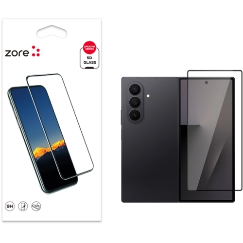 Samsung Galaxy Z Fold 7 Kırılmaz Cam Tam Kapatan Kenarları Kırılmaya Dayanıklı Cam Ekran Koruyucu - Şeffaf