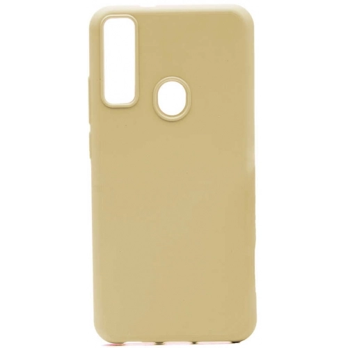 General Mobile GM 20 Pro Kılıf Silikon Mat Esnek Kamera Korumalı Biye Kapak - Gold