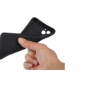 General Mobile GM 22 Plus Kılıf Silikon Mat Esnek Kamera Korumalı Biye Kapak - Siyah