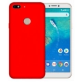 General Mobile GM 8 Go Kılıf İnce Soft Mat Renkli Esnek Silikon Kapak - Kırmızı