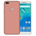 General Mobile GM 8 Go Kılıf İnce Soft Mat Renkli Esnek Silikon Kapak - Rose Gold