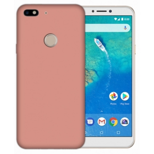 General Mobile GM 8 Go Kılıf İnce Soft Mat Renkli Esnek Silikon Kapak - Rose Gold
