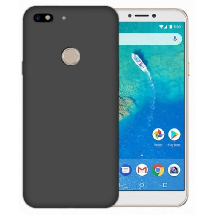 General Mobile GM 8 Go Kılıf İnce Soft Mat Renkli Esnek Silikon Kapak - Siyah