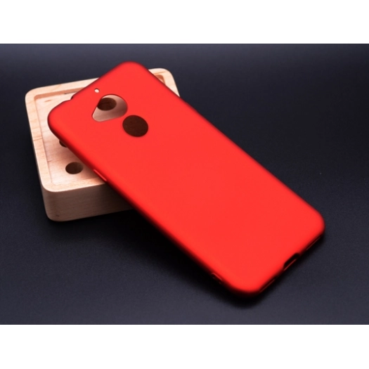 General Mobile GM 8 Kılıf İnce Soft Mat Renkli Esnek Silikon Kapak - Kırmızı