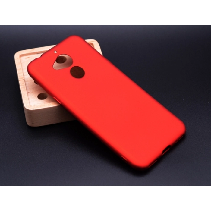 General Mobile GM 8 Kılıf İnce Soft Mat Renkli Esnek Silikon Kapak - Kırmızı