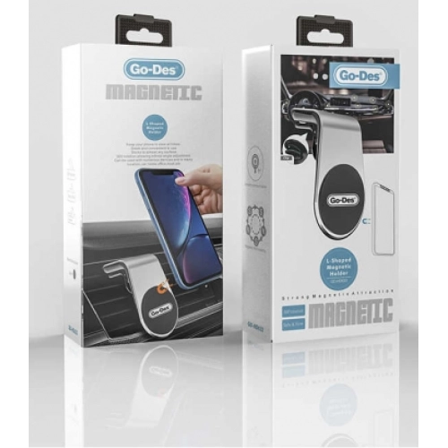 Go Des GD-HD633 Mıknatıslı Araç Telefon Tutucu - Siyah