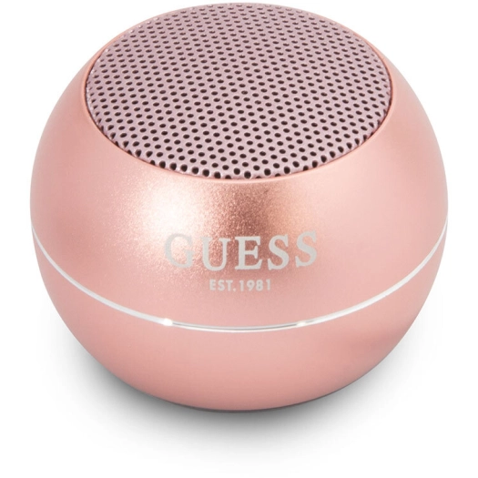 GUESS Alüminyum Alaşım Gövde Tasarımlı Mini Bluetooth Speaker - Pembe