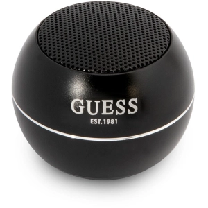 GUESS Alüminyum Alaşım Gövde Tasarımlı Mini Bluetooth Speaker - Siyah