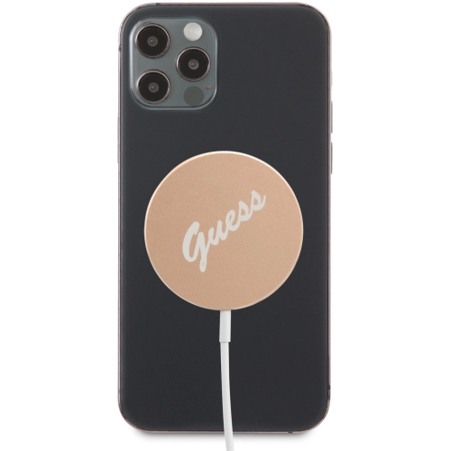 GUESS Logolu Type-C Magsafe Şarj Kablosu 15W - Gold