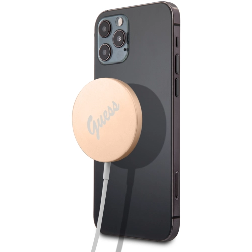 GUESS Logolu Type-C Magsafe Şarj Kablosu 15W - Gold