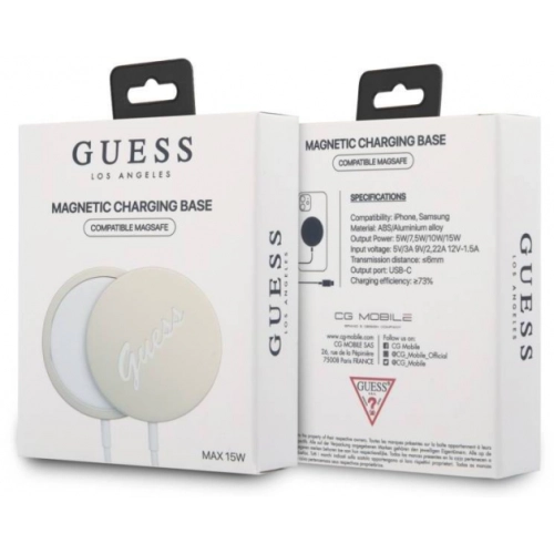 GUESS Logolu Type-C Magsafe Şarj Kablosu 15W - Gold