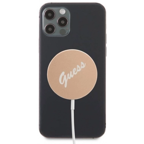 GUESS Logolu Type-C Magsafe Şarj Kablosu 15W - Gold