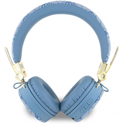 Guess Orjinal Lisanslı 4G Metal Logo PU Deri Ayarlanabilir Kulak Üstü Bluetooth Kulaklık - Pembe