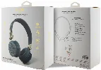 Guess Orjinal Lisanslı 4G Metal Logo PU Deri Ayarlanabilir Kulak Üstü Bluetooth Kulaklık - Kahverengi