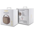 Guess Orjinal Lisanslı Askılı PU Deri Yazı Logolu 5W Bluetooth Speaker - Kahverengi