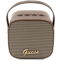Guess Orjinal Lisanslı Askılı PU Deri Yazı Logolu 5W Bluetooth Speaker - Siyah