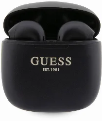 Guess Orjinal Lisanslı Klasik EST Yazı Logolu TWS Bluetooth Kulaklık - Siyah