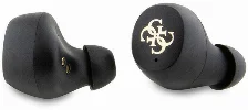 Guess Orjinal Lisanslı Klasik Metal Yazı Logolu TWS Kulak İçi Bluetooth Kulaklık - Kahverengi