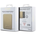 Guess Orjinal Lisanslı Magsafe Şarj Özellikli Metal Yazı Logolu Powerbank 5000mAh 15W - Siyah