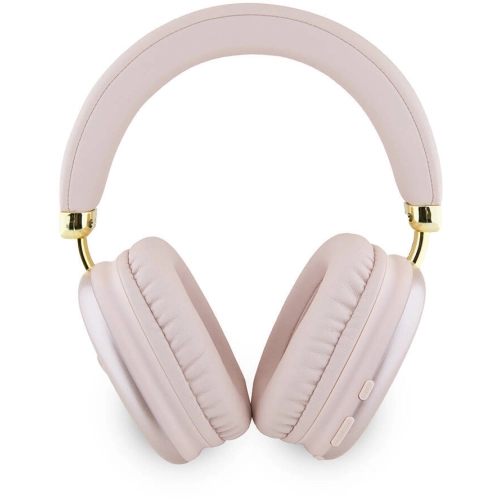 Guess Orjinal Lisanslı PU 4G Desenli Üçgen Logolu Kulak Üstü Bluetooth Kulaklık - Kahverengi