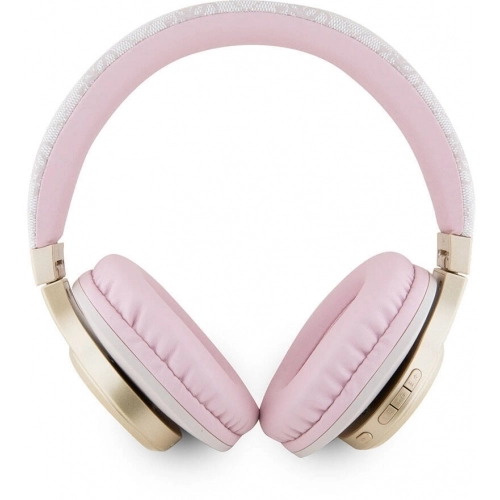 Guess Orjinal Lisanslı Script Gold Serisi Metal Yazı Logolu 4G Desenli Bluetooth Kulaklık - Siyah