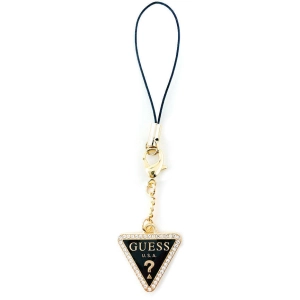 Guess Orjinal Lisanslı Taşlı Üçgen Logolu Telefon Askı İpi - Gold