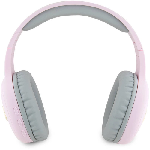 Hello Kitty Orjinal Lisanslı Ayarlanabilir Metal Kitty Logolu Oval Bluetooth 5.3 Kulaklık - Pembe