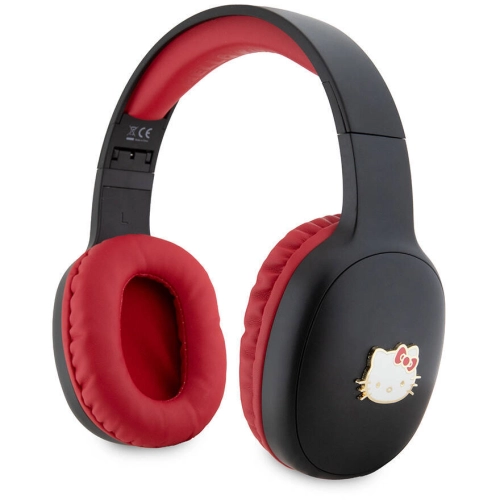 Hello Kitty Orjinal Lisanslı Ayarlanabilir Metal Kitty Logolu Oval Bluetooth 5.3 Kulaklık - Siyah